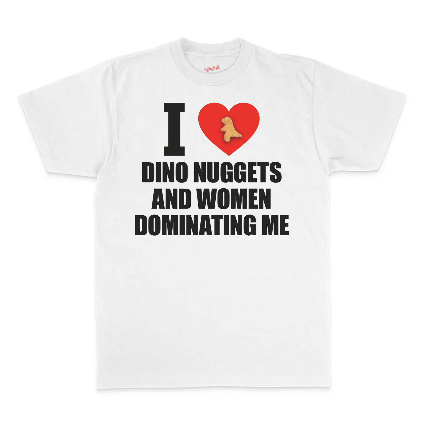 I Love Dino Nuggets And Women Dominating Me T-Shirt