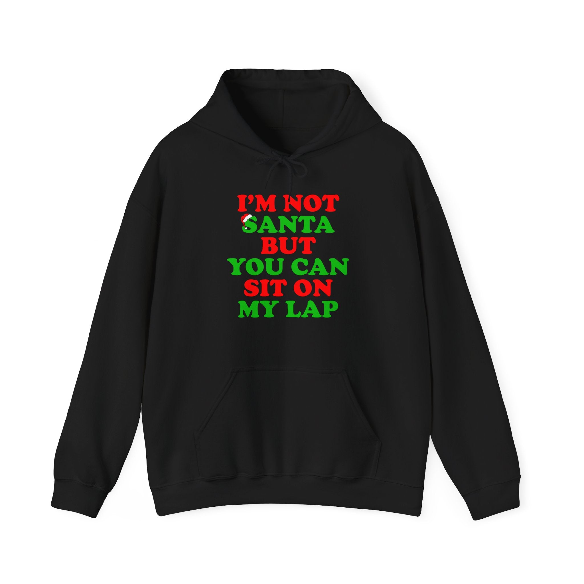 I'M NOT SANTA BUT YOU CAN SIT ON MY LAP HOODIE