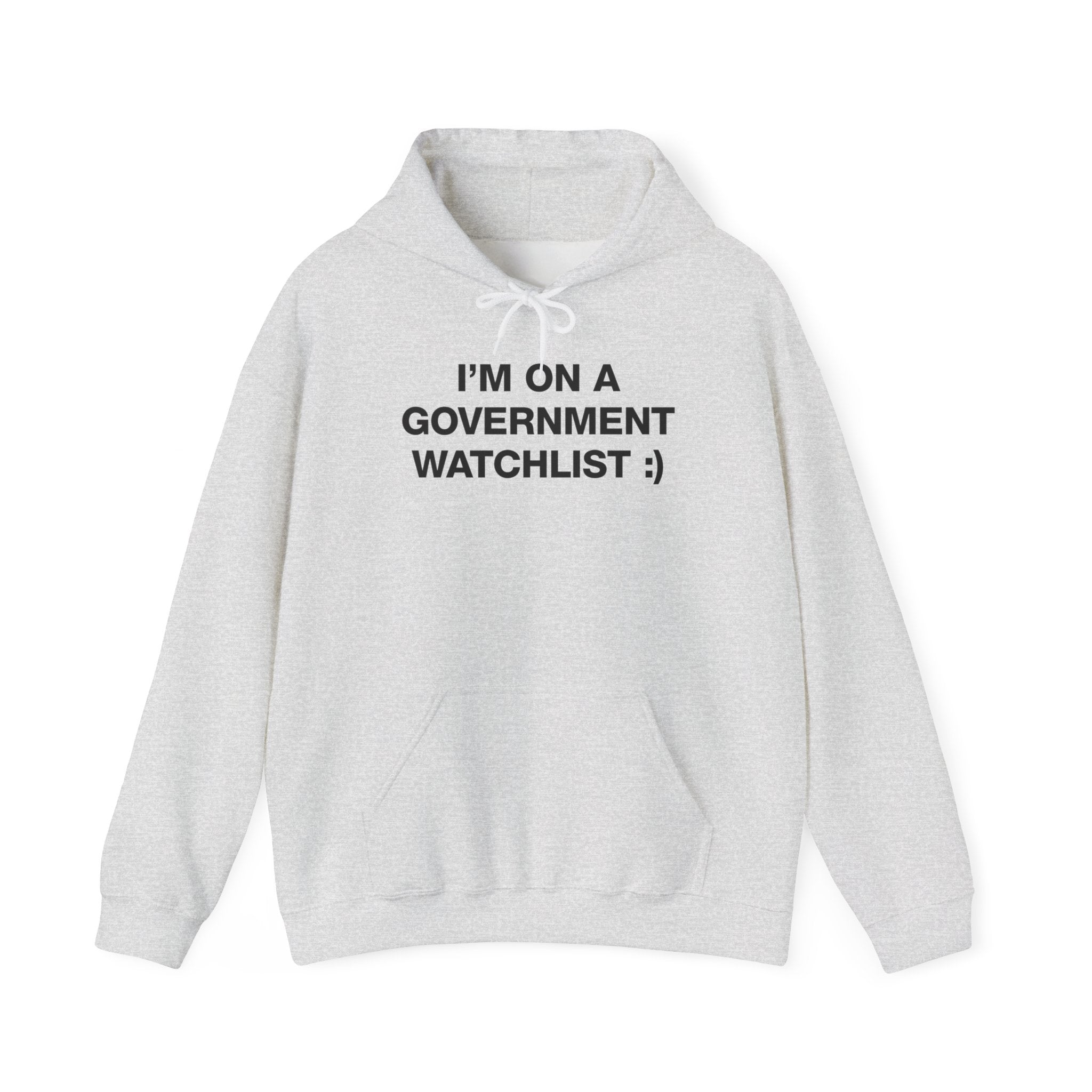 I'M ON A GOVERNMENT WATCHLIST HOODIE